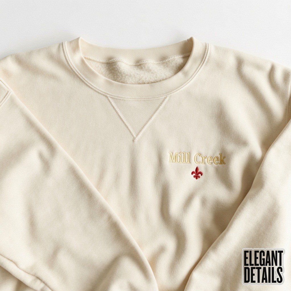 Embroidered Mill Creek Crewneck Sweatshirt