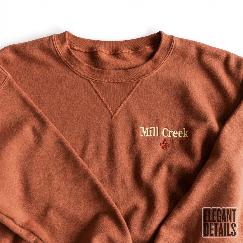 Embroidered Mill Creek Crewneck Sweatshirt 3