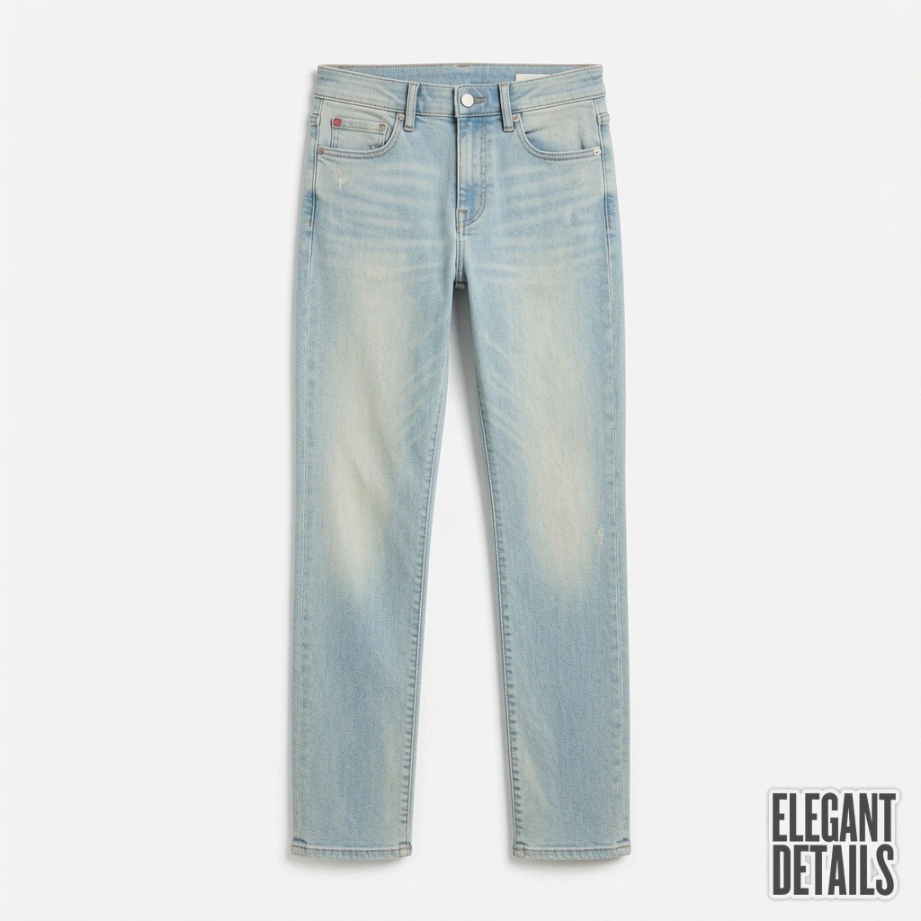 High-Rise Stretch Straight Jeans 2