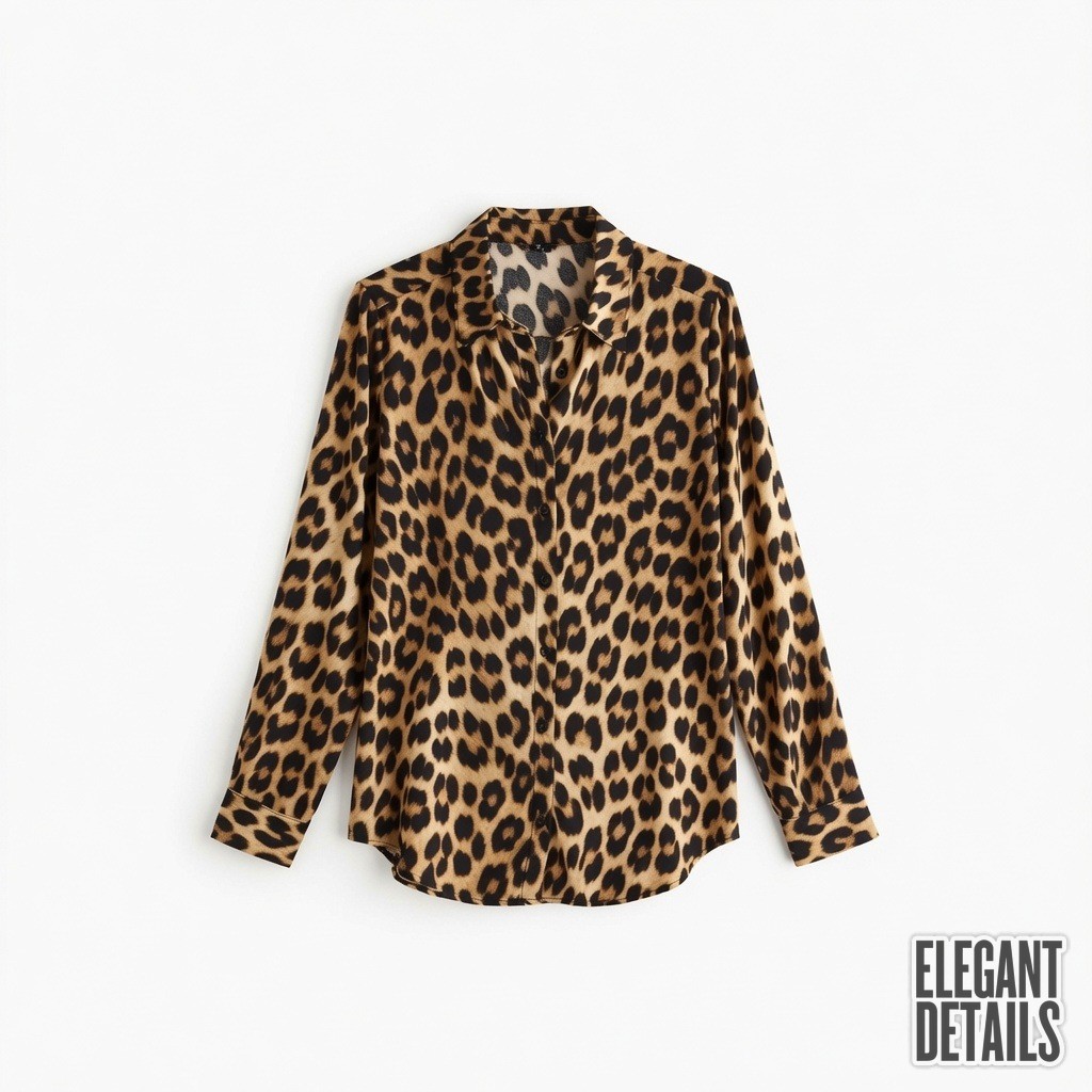 Leopard Button-Down Shirt