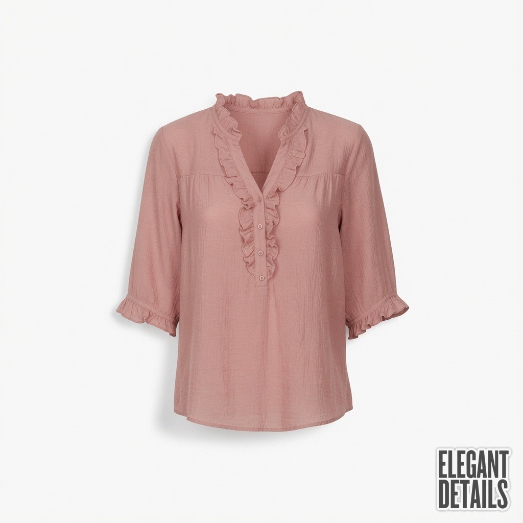 Provence Gauze Ruffle Blouse 2