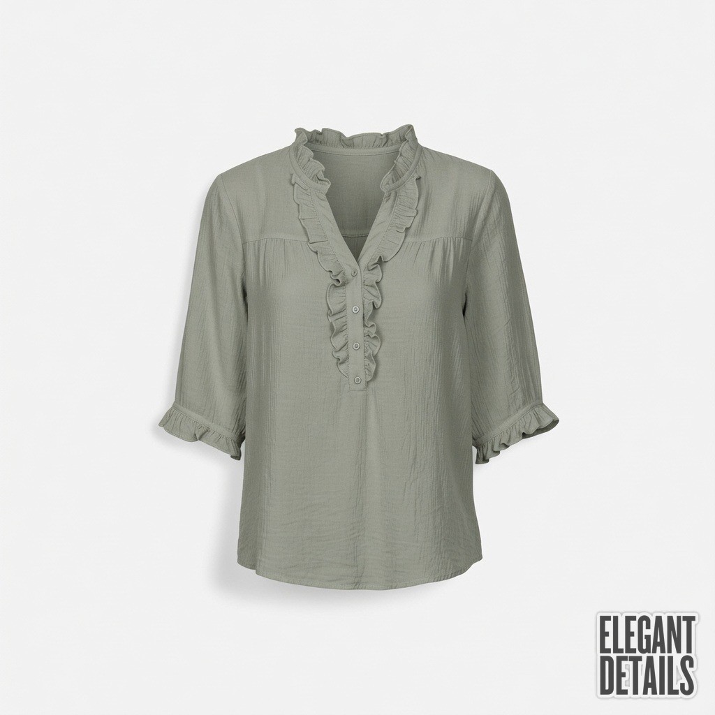 Provence Gauze Ruffle Blouse 3