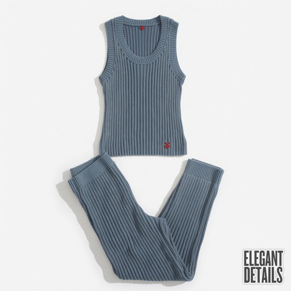 Ribbed Matching Lounge Set 2
