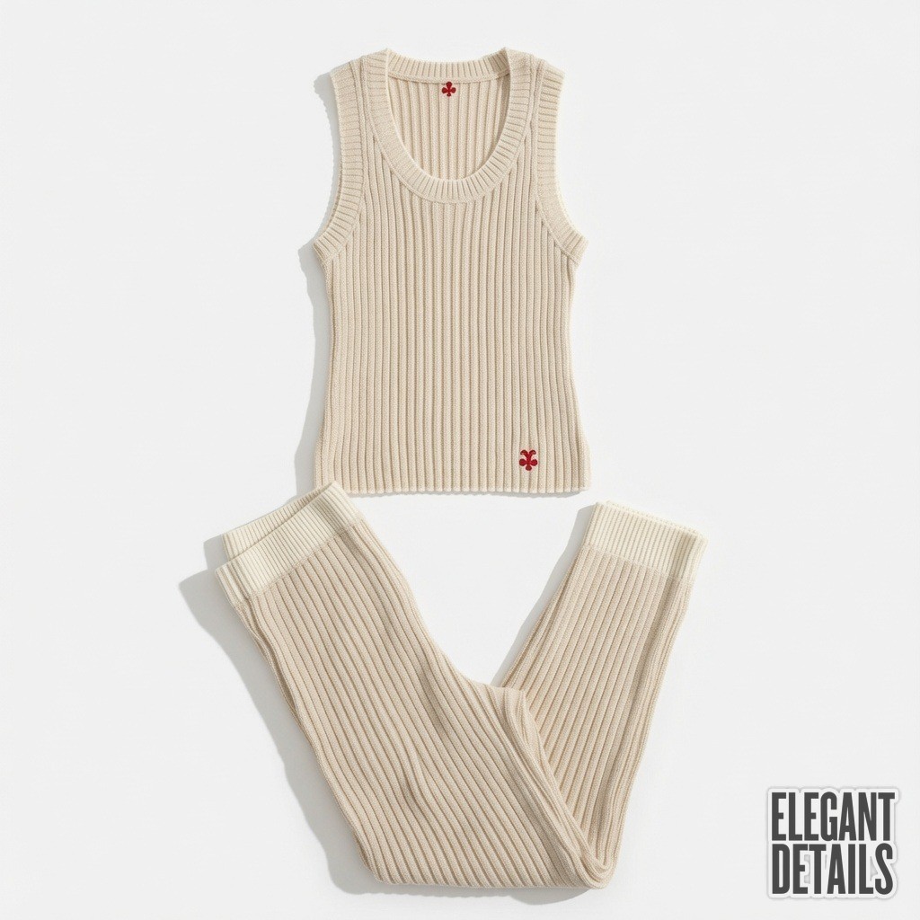 Ribbed Matching Lounge Set