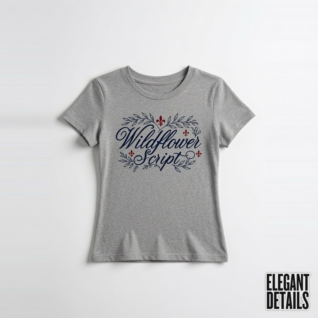 Script Wildflower Graphic Tee